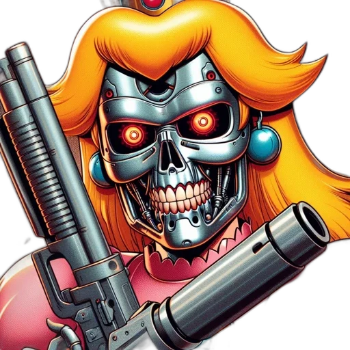 weapon, robot, comic book art, concept art transparent PNG cut-out