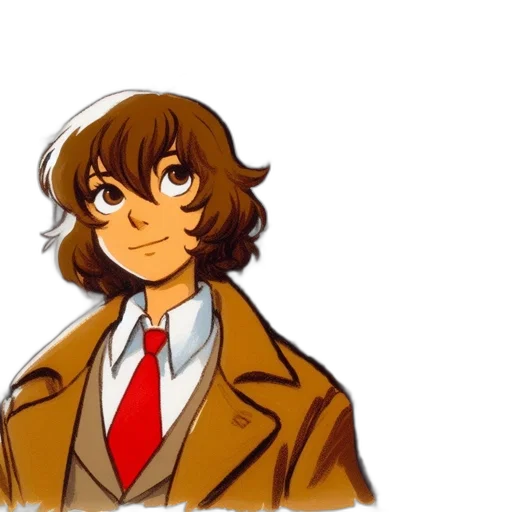 jacket, staff, face, cartoon transparent PNG cut-out