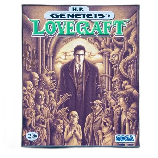 comic book art, concept art, lovecraft, sega transparent PNG cut-out