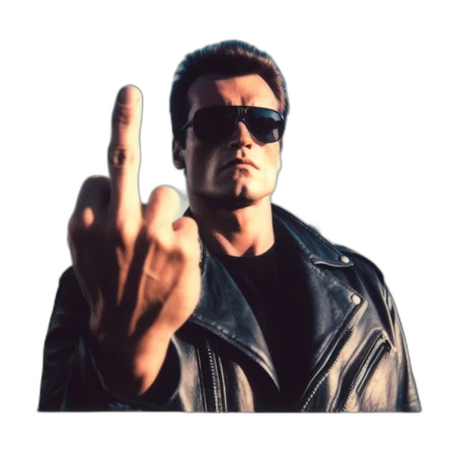 jacket, robot, weapon, face transparent PNG cut-out