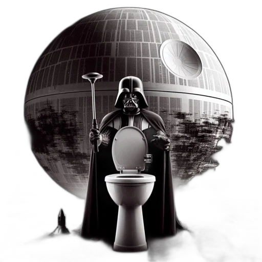 concept art, comic book art, outer space, darth transparent PNG cut-out