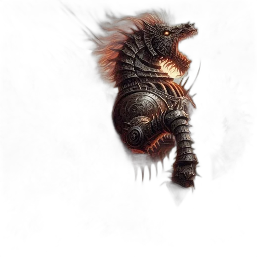 dragon, creature, animal, hair transparent PNG cut-out