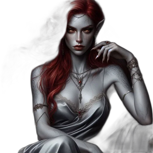 jewelry, dress, fantasy art, concept art transparent PNG cut-out