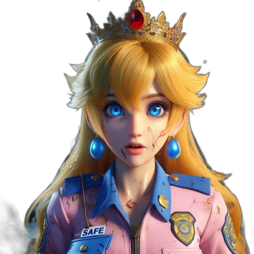crown, staff, face, jacket transparent PNG cut-out