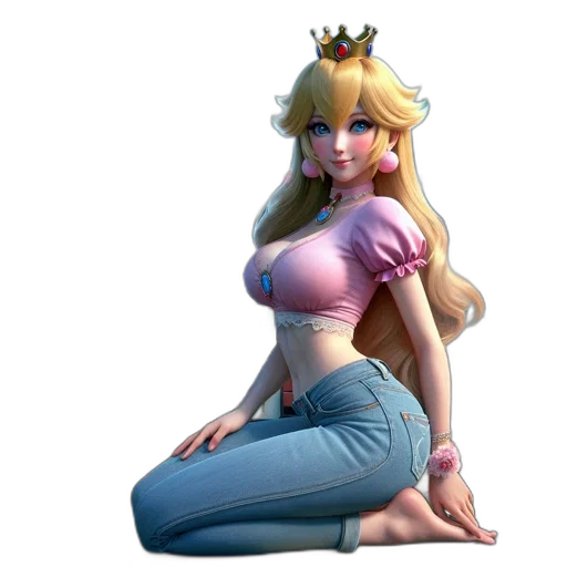 crown, dress, 3d render, concept art transparent PNG cut-out