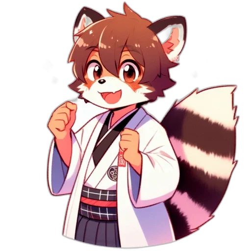 staff, animal, jacket, pixel art transparent PNG cut-out