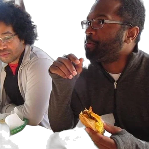 two, men, sit, table transparent PNG cut-out