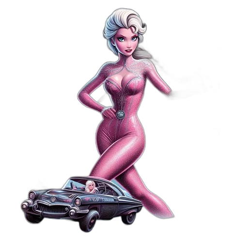 car, robot, dress, concept art transparent PNG cut-out
