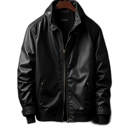 jacket, dark, black, label transparent PNG cut-out