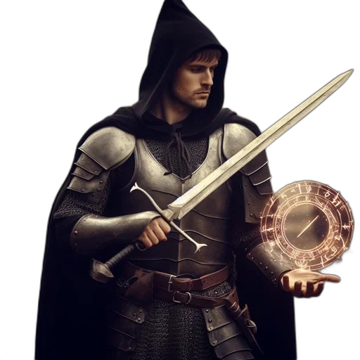 sword, staff, weapon, fantasy art transparent PNG cut-out