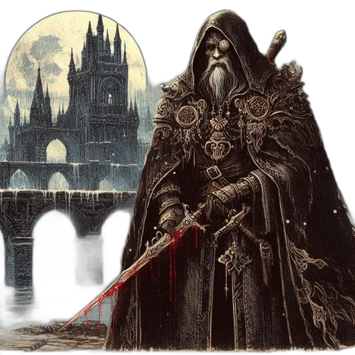 sword, fantasy art, concept art, comic book art transparent PNG cut-out