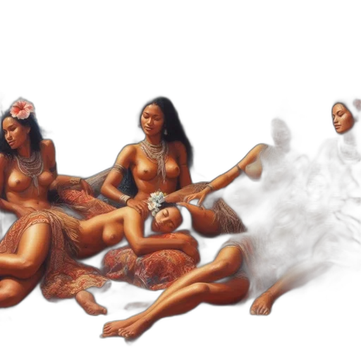 concept art, fantasy art, photorealistic, oil painting transparent PNG cut-out