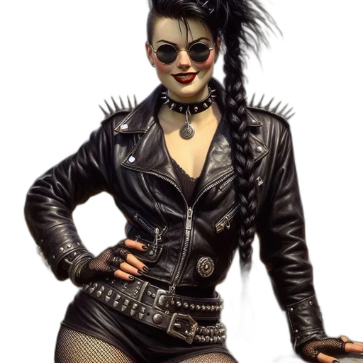 jacket, comic book art, concept art, cyberpunk transparent PNG cut-out