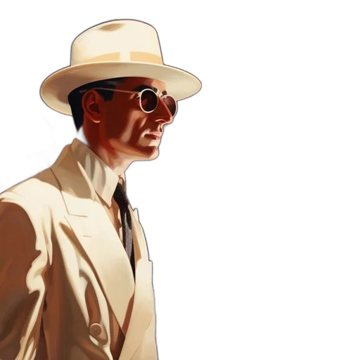 hat, comic book art, concept art, photorealistic transparent PNG cut-out