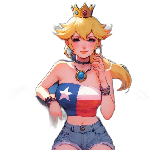 crown, dress, weapon, pixel art transparent PNG cut-out