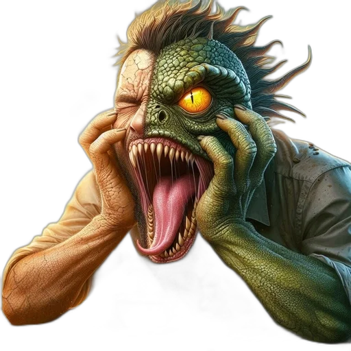 creature, mask, dragon, face transparent PNG cut-out