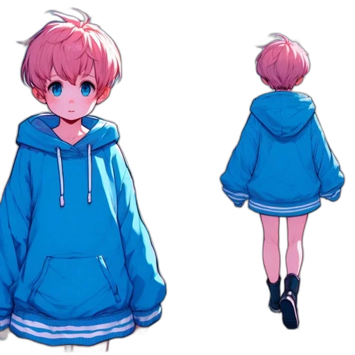 jacket, dress, creature, concept art transparent PNG cut-out