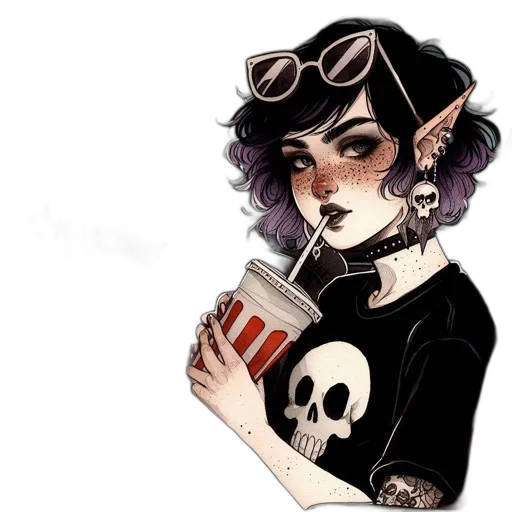 fantasy art, watercolor, cartoon, concept art transparent PNG cut-out