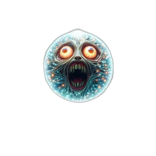 creature, mask, face, staff transparent PNG cut-out