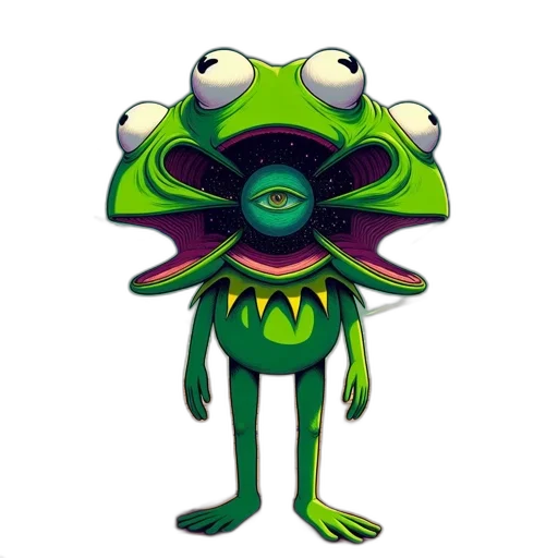 creature, mask, staff, flower transparent PNG cut-out
