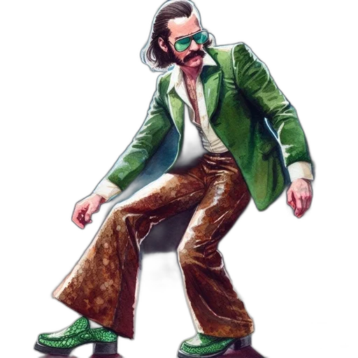 jacket, staff, shoes, concept art transparent PNG cut-out