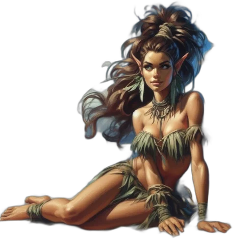 jewelry, hair, fantasy art, concept art transparent PNG cut-out