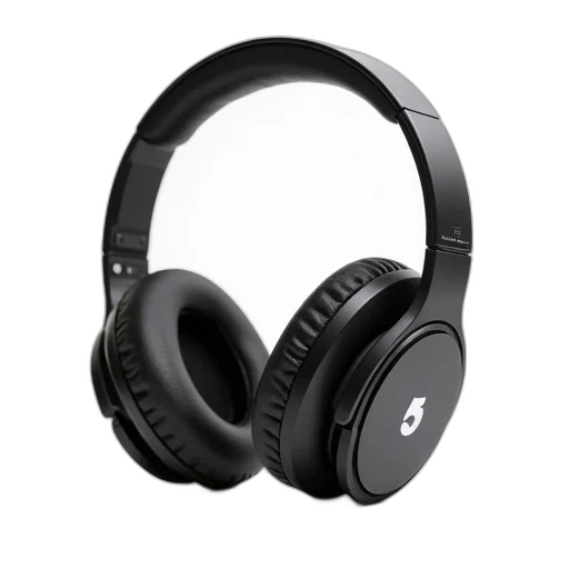 pair, black, wireless, headphones transparent PNG cut-out