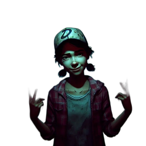 hat, face, jacket, cartoon transparent PNG cut-out