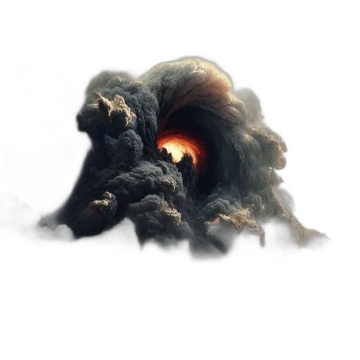dragon, creature, hair, mask transparent PNG cut-out
