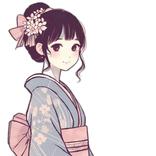 dress, staff, flower, anime transparent PNG cut-out