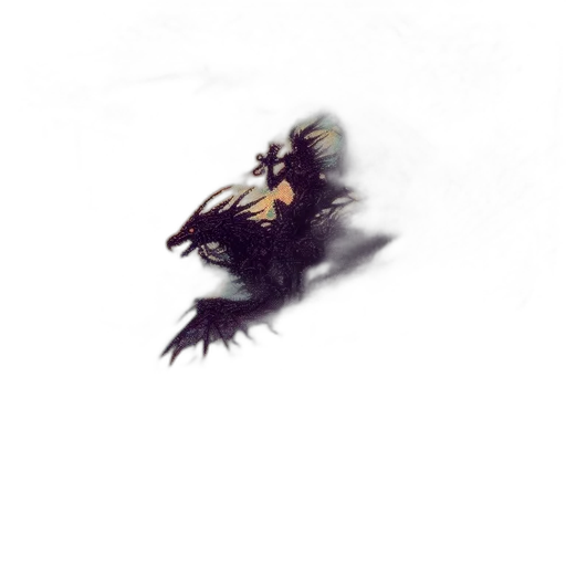 creature, dragon, animal, hair transparent PNG cut-out