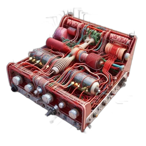 car, robot, furniture, 3d render transparent PNG cut-out