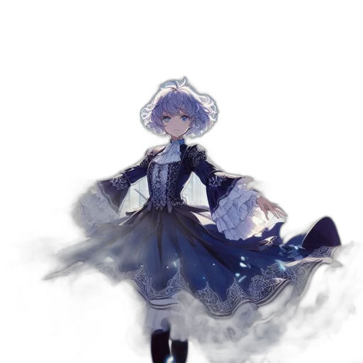 dress, staff, crown, robot transparent PNG cut-out