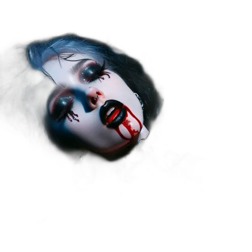 mask, face, creature, photorealistic transparent PNG cut-out