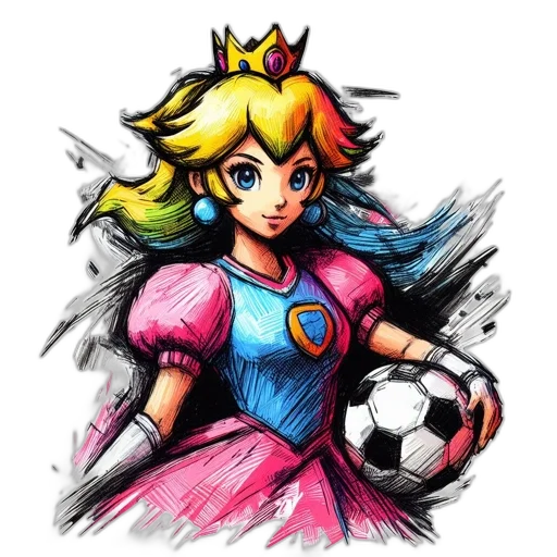 dress, crown, weapon, pixel art transparent PNG cut-out