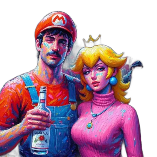 dress, pixel art, vaporwave, concept art transparent PNG cut-out