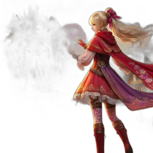 dress, dragon, weapon, fantasy art transparent PNG cut-out