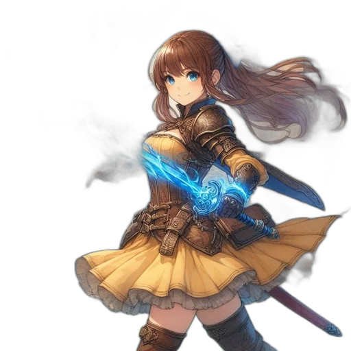 sword, weapon, staff, dress transparent PNG cut-out