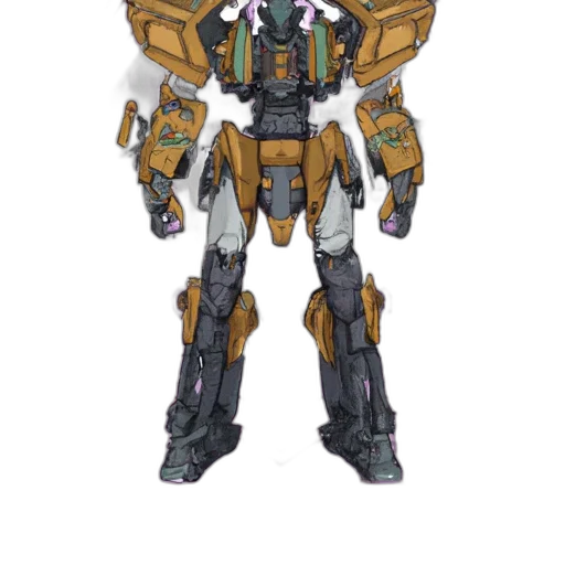 robot, concept art, 3d render, pixel art transparent PNG cut-out