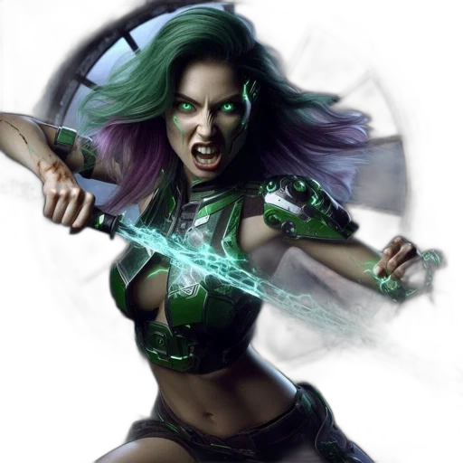 fantasy art, comic book art, concept art, photorealistic transparent PNG cut-out
