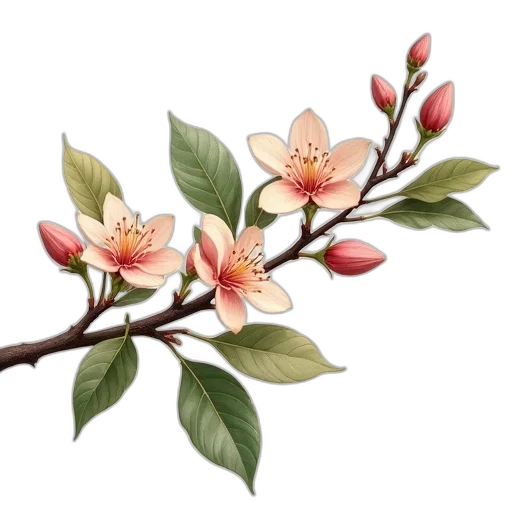 flower, staff, crown, tree transparent PNG cut-out