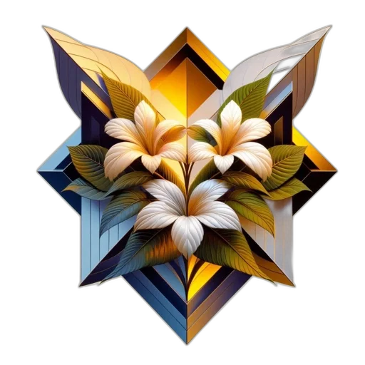 flower, crown, jewelry, staff transparent PNG cut-out
