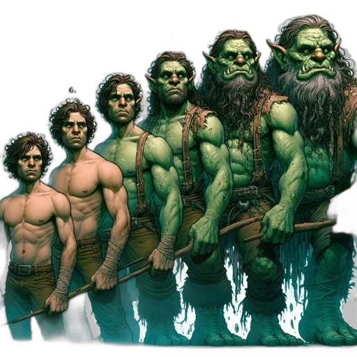 fantasy art, concept art, comic book art, pixel art transparent PNG cut-out