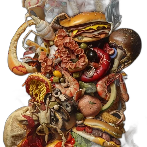 food, face, creature, animal transparent PNG cut-out