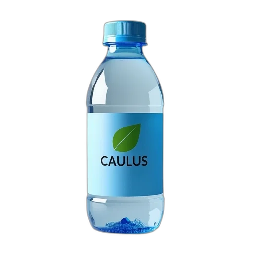 bottle, food, 3d render, photorealistic transparent PNG cut-out
