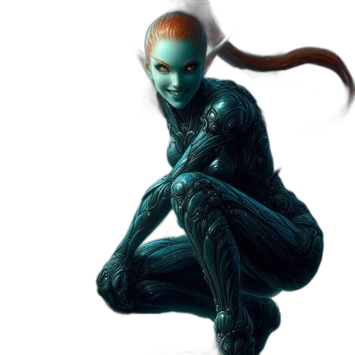 creature, robot, mask, staff transparent PNG cut-out