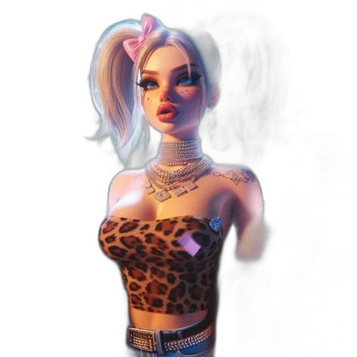 jewelry, dress, fantasy art, 3d render transparent PNG cut-out