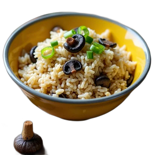 food, photorealistic, bowl, rice transparent PNG cut-out