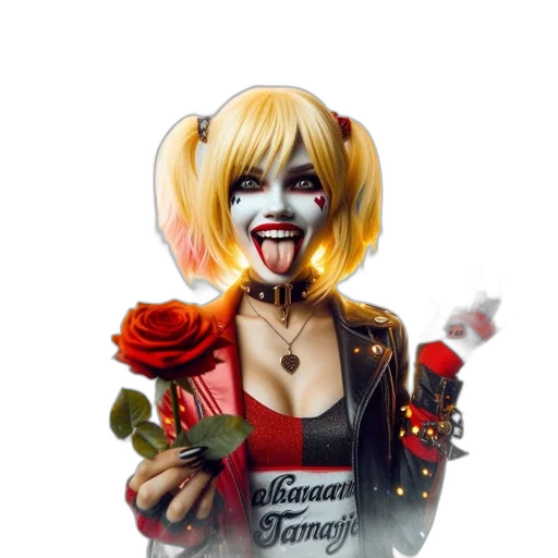 face, flower, concept art, 3d render transparent PNG cut-out