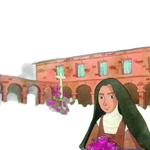 building, flower, staff, weapon transparent PNG cut-out